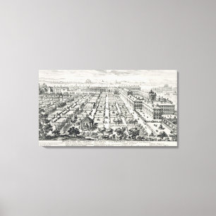 Toile Jardins du Quirinale, de 'Li Giardini di Rom