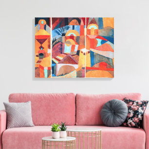 Toile Jardins du Temple   Paul Klee  