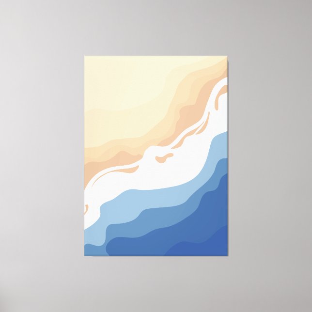 Toile Je pense que je pourrais voir la plage (Recto)