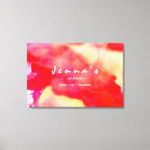 Toile JE SUIS ROUGE Bat mitzvah DE COULEUR D'EAU Connexi