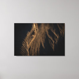 Toile 'Je vois ton âme' Oeil éléphant