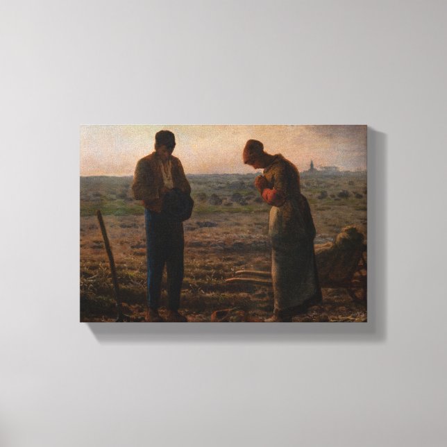 Toile Jean-François Millet - L'Angelus (Recto)