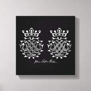 Toile Jean Sebastian Bach seal on canvas