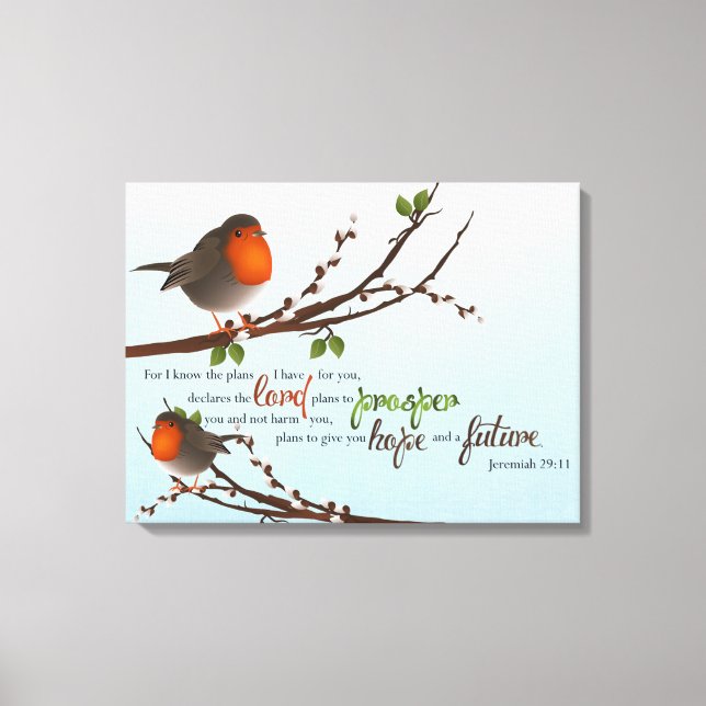 Toile Jeremiah 29:11 Premium Wrapped Canvas (Gloss) (Recto)