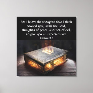 Toile Jérémie 29:11