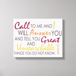 Toile Jérémie 33:3