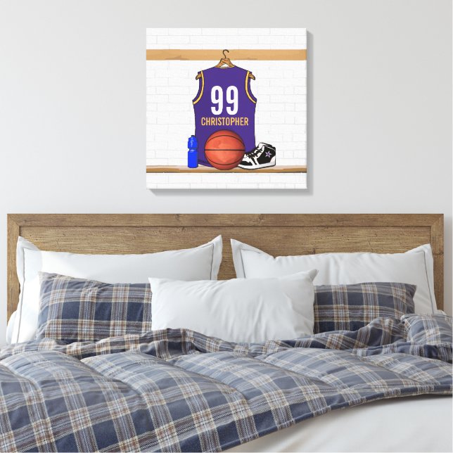 Toile Jersey de basket-ball personnalisé (PG) (Insitu(Chambre))