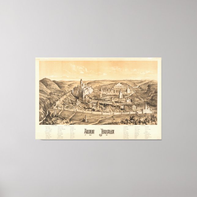 Toile Jérusalem antique, A.D. 65 (Recto)