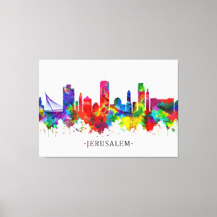 Toile Jérusalem Israel Skyline