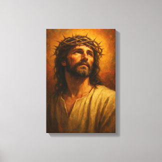 Toile Jésus avec la couronne d'épines dans Portrai class