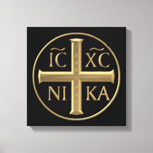 Toile Jésus Christ "3D" doré : Conquêtes