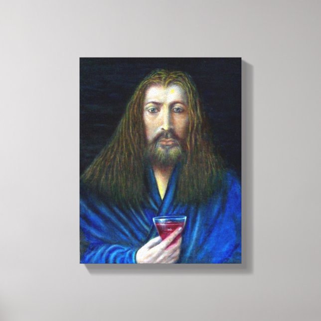 TOILE JÉSUS CHRIST, LA CHALICE D'EMMAUS (Recto)