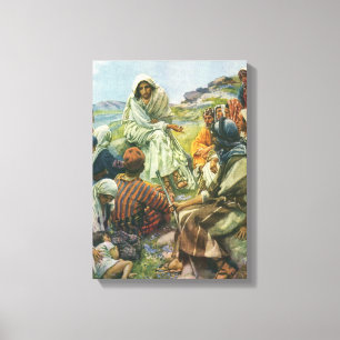 Toile Jésus-Christ Sermon sur la montagne, Religion Vint