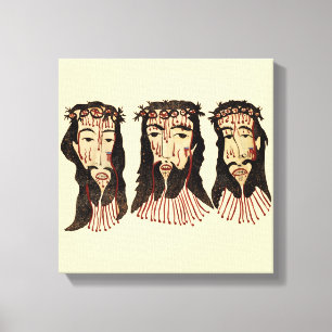 Toile Jésus Christ Thorn Couronne Art populaire Peinture