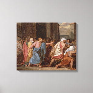 Toile Jésus conduisant les négociants par le temple