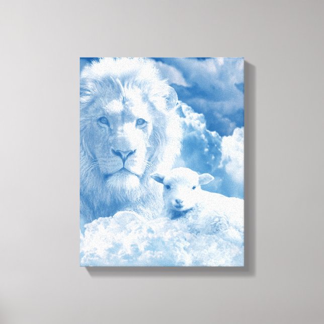 TOILE JÉSUS L'AGNEAU ET JÉSUS LE LION (Recto)