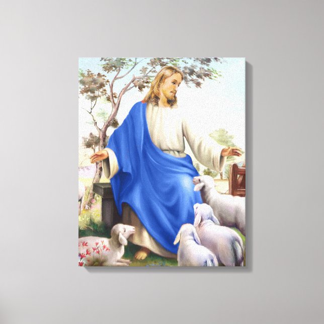 Toile Jésus le berger (Recto)