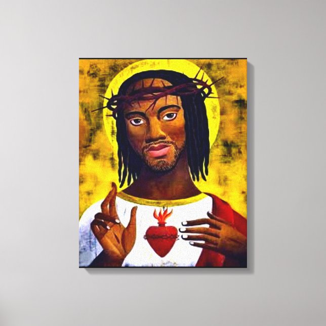 Toile Jésus noir (Recto)