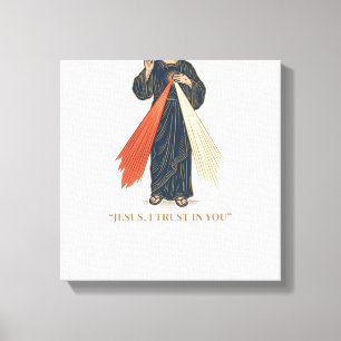 Toile Jésus vintage je fais confiance en toi vectoriel r