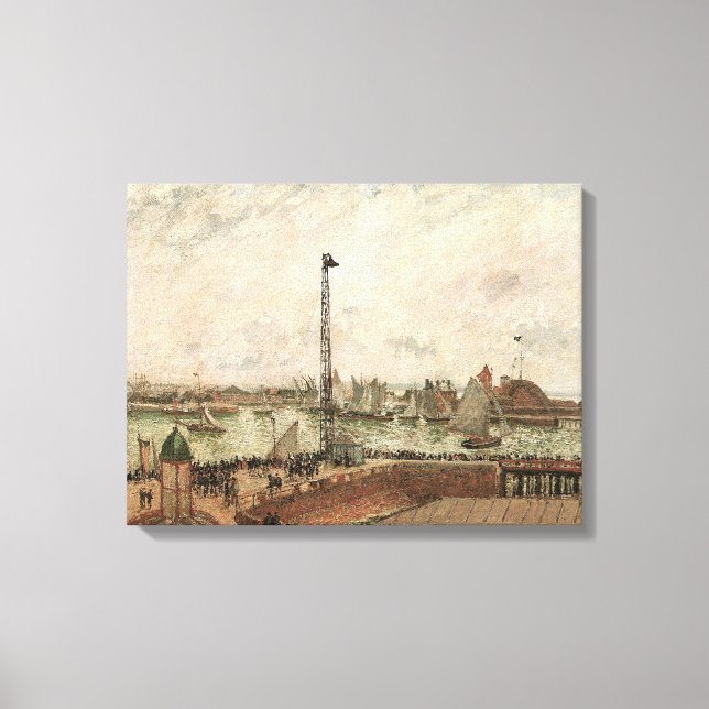 Toile Jet de Pilote, Le Havre, Brumeux par Camille Pissa (Recto)