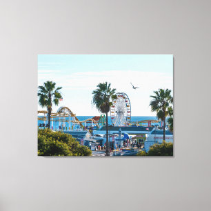 Toile Jetée de Santa Monica par un après-midi ensoleillé