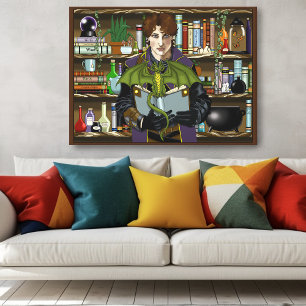 Toile Jeune Bibliothèque de Livres de Fantasy sur les So