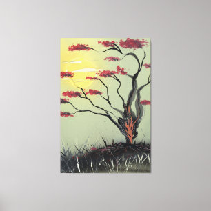 Toile Jeune pousse à la lumière du soleil