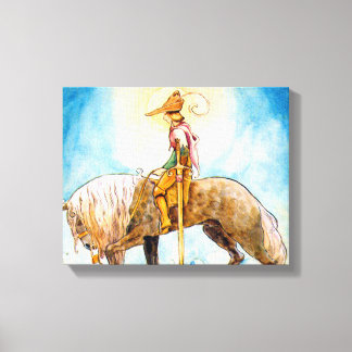 Toile Jeune prince sur un cheval