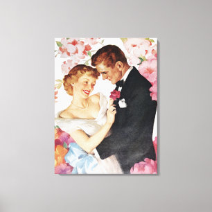 Toile Jeunes couples dans le tenue de soirée