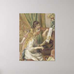 Toile Jeunes filles au piano de Pierre-Auguste Renoir