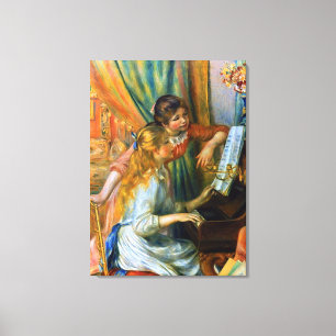 Toile Jeunes filles au piano par Pierre Renoir