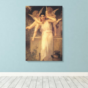 Toile Jeunesse par Bouguereau, Portrait d'anges victorie