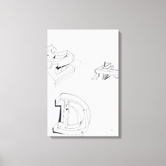 Toile Jeux de construction CLD Monogramme Dessin 15 Canv (Recto)