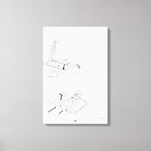 Toile Jeux du bâtiment GAL Monogramme Dessin 16 Canvas