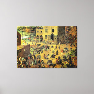 Toile "Jeux pour enfants" de Pieter Bruegel - 1560