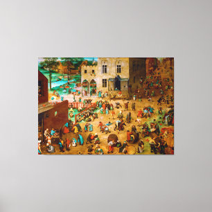 Toile Jeux pour enfants par Pieter Bruegel l’Ancien 1560