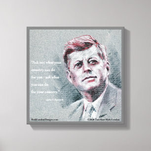 Toile JFK & Citation