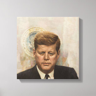 Toile JFK et sceau présidentiel