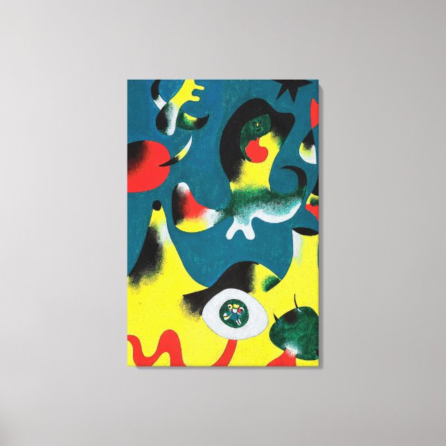 Toile joan miro peintures art, art abstrait (Recto)