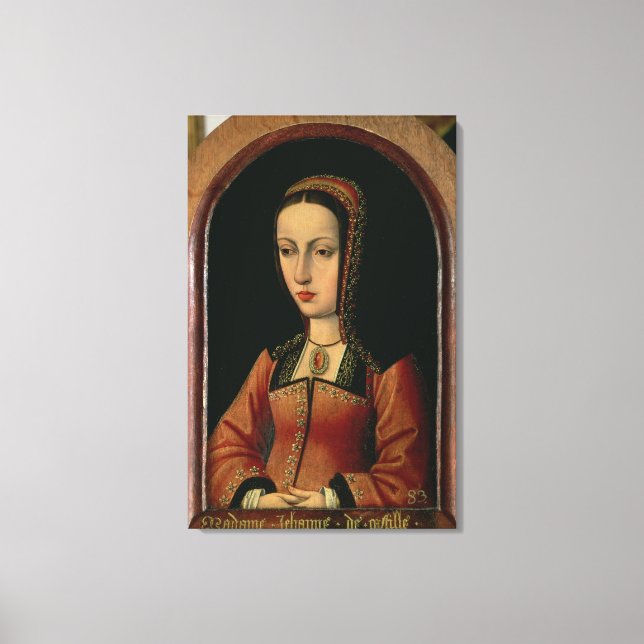 Toile Joanna ou Juana `The Mad' de Castille (Recto)