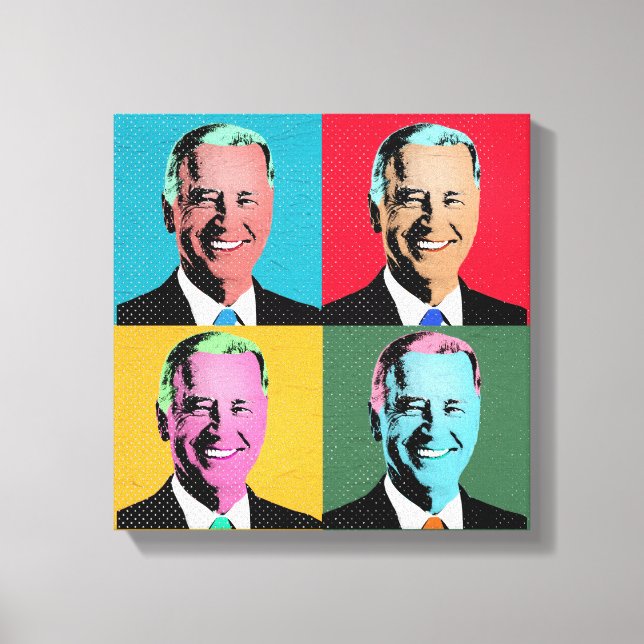 Toile Joe Biden Pop Art Peinture (Recto)