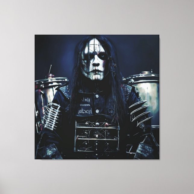 Toile Joey Jordison Custom Frame (Recto)
