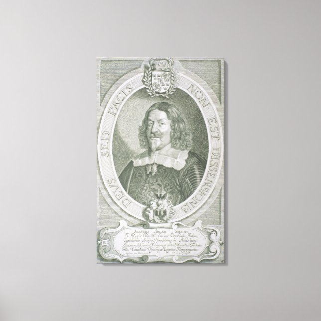 Toile Johann Adler Salvius (1590-1652) de 'Portraits d (Recto)