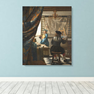 Toile Johannes Vermeer, L'Art De La Peinture