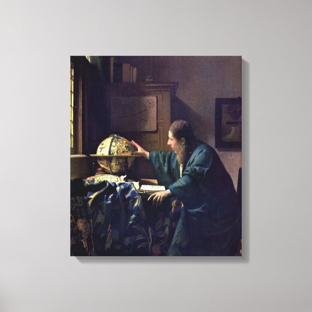 Toile Johannes Vermeer - L'astronome (Recto)