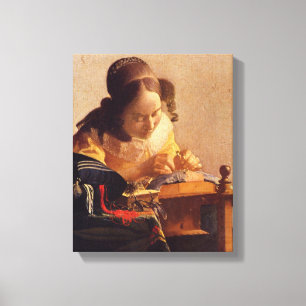 Toile Johannes Vermeer - Le Lacemaker
