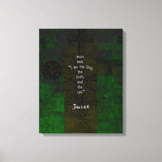 Toile John 14:6 Verse de la Bible Citation de chemin ins