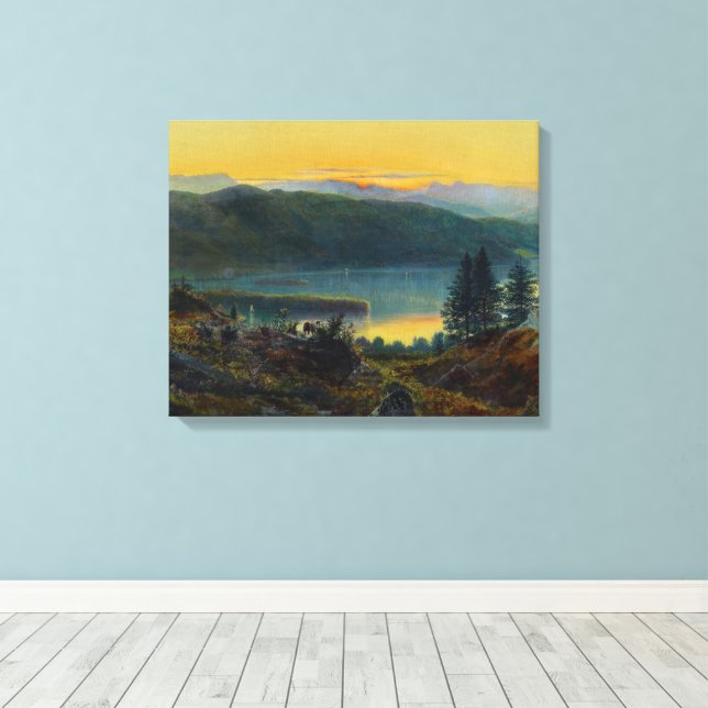 Toile John Atkinson Grimshaw - Windermere  (Insitu (Plancher de Bois))