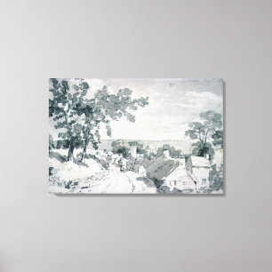 Toile John Constable L'entrée du village de Ed