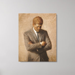 Toile John Fitzgerald Kennedy - Portrait officiel